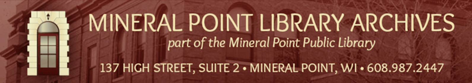 Mineral Point Library Archives